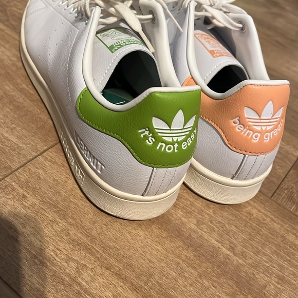 Adidas Men’s Disney x Stan Smith 'Miss Piggy & Kermit' Sneakers Size 11.5 - Picture 4 of 8